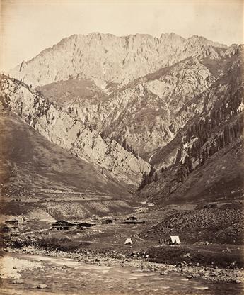 SAMUEL BOURNE (1834-1912) A group of 10 photographs, primarily landscapes, including images made on expeditions to the Himalayas.